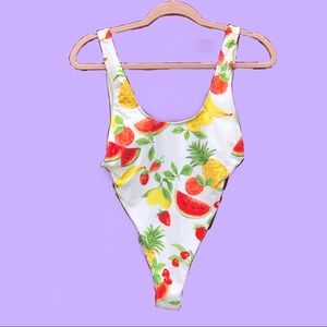 high waisted fruit swimsuit!